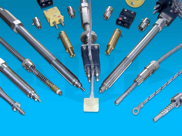 European Style Thermocouples-M12 & M14 Bayonet Cap or Nipple Styles for Blow Molding and Extrusion Plastics Industry Applications